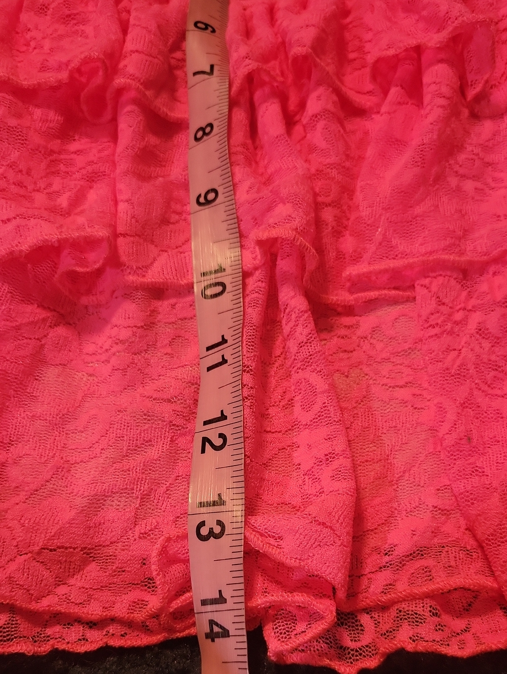 Hot Pink Ruffled Skirt - Picture 5 of 6